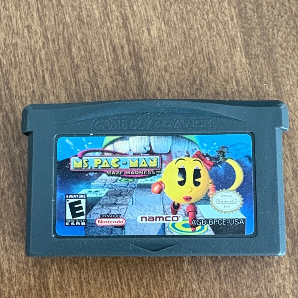 Ms. Pac-Man Maze Madness Game Cartridge - Gray